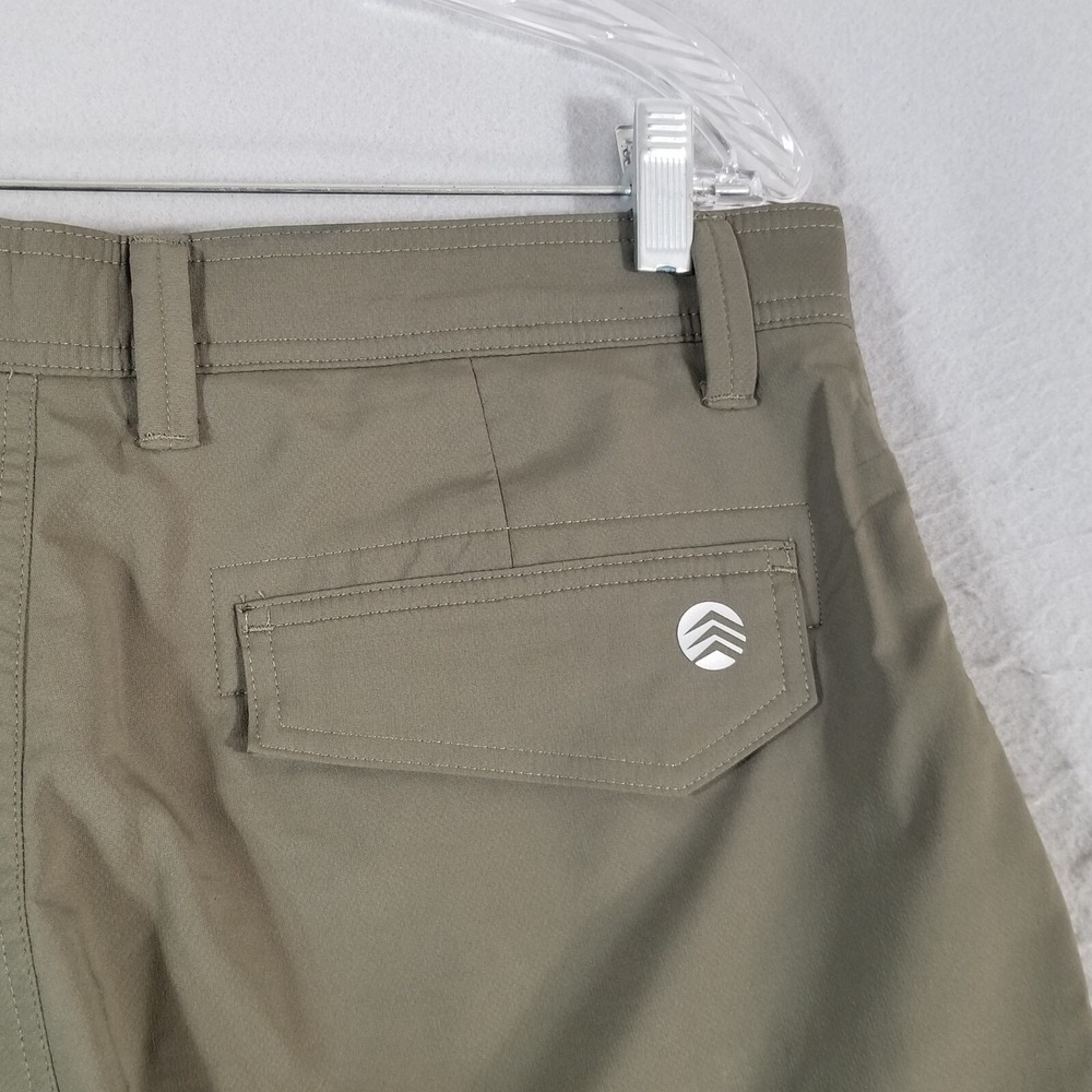 Solaris cargo shorts men's 34x 9 army green Dri-Fit Flex stretch outdoor fishing - Picture 8 of 13